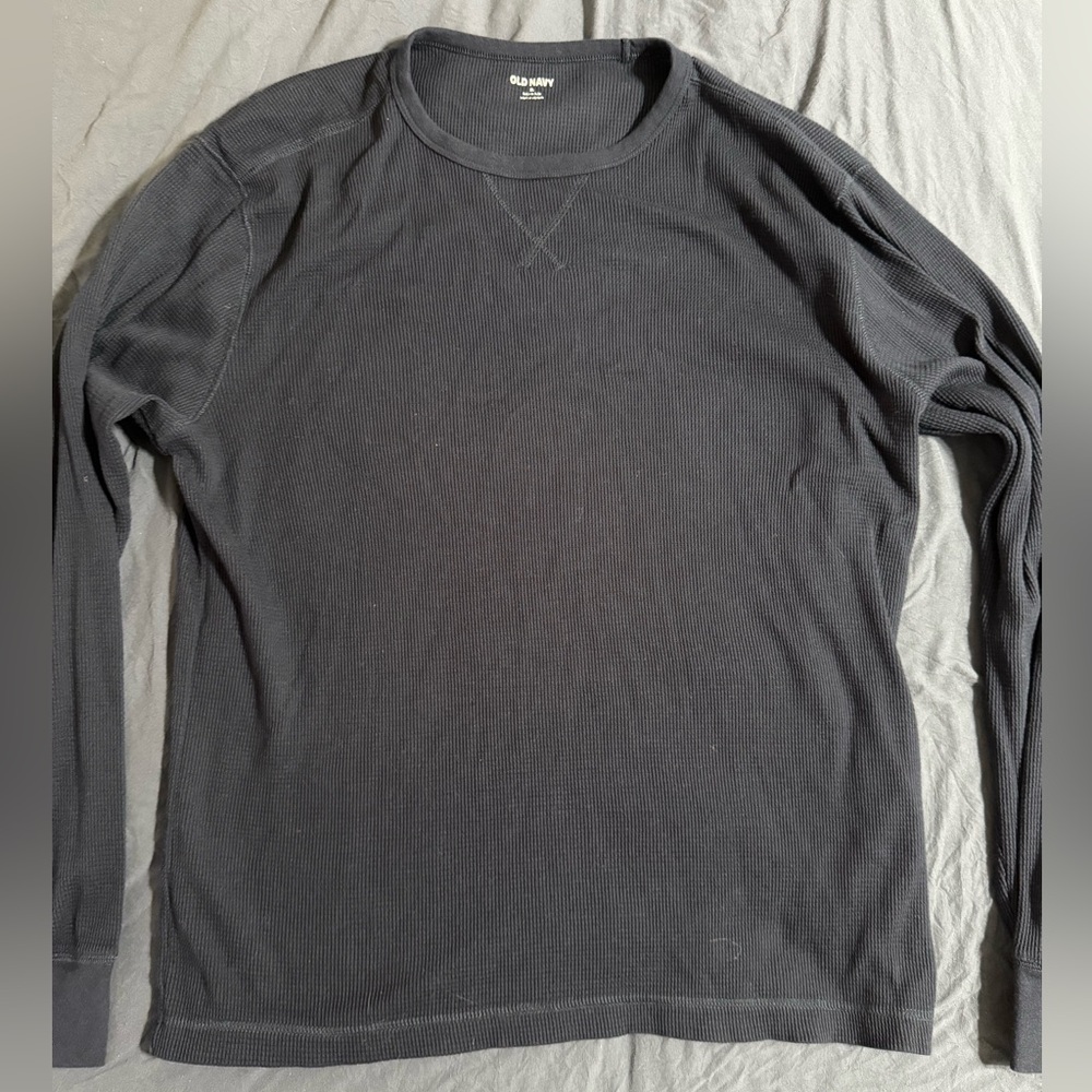 Old Navy, Navy Blue Waffle Knit Top